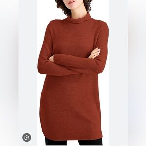 Eileen Fisher Burgundy Dress/Tunic Medium